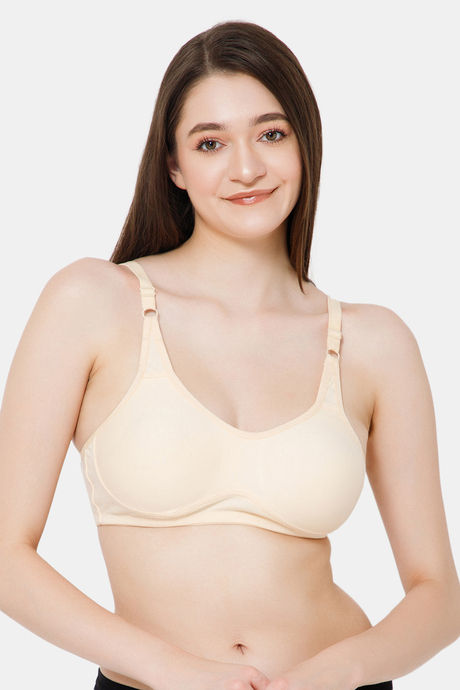 Buy Rosaline Everyday Double Layered Non Wired 3/4th Coverage T-Shirt Bra -  Marina at Rs.315 online