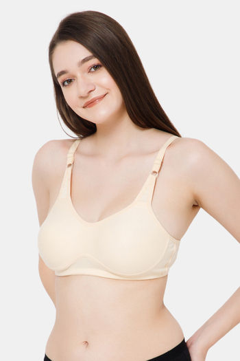 Buy Zivame Dancing Queen Padded Non Wired 3/4th Coverage Ultra Low Back  T-Shirt Bra - Vallarta Blue at Rs.450 online