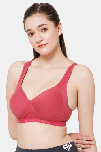 Buy online Purple Solid Sports Bra from lingerie for Women by Lady Lyka for  ₹259 at 13% off