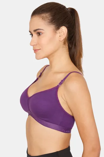 Buy Lady Lyka Purple Non Wired Non Padded Sports Bra for Women Online @  Tata CLiQ