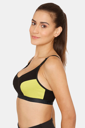 Buy online Green Color Block Sports Bra from lingerie for Women by Lady  Lyka for ₹369 at 38% off