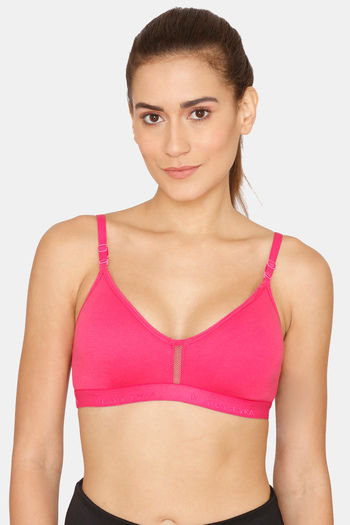 Buy Lady Lyka Medium Impact Seamless Sports Bra (Pack of 2) - Fuschia Red  at Rs.629 online