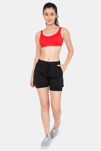 Buy Lady Lyka Cotton Sports Bra - Red at Rs.250 online