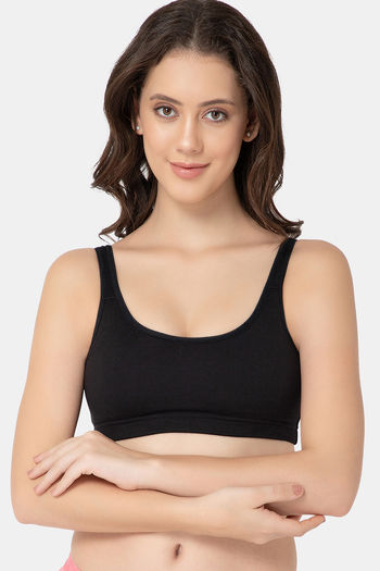 Buy Lady Lyka Modal Sports Bra - Black