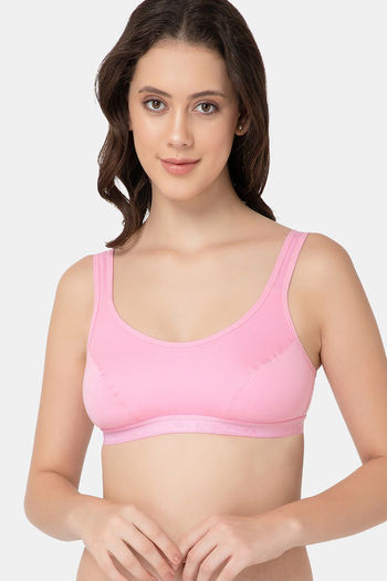 Buy Lady Lyka Cotton Sports Bra - Pink