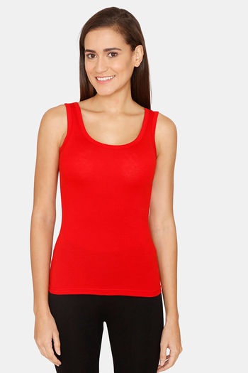 Buy Lady Lyka Cotton Camisole - Red
