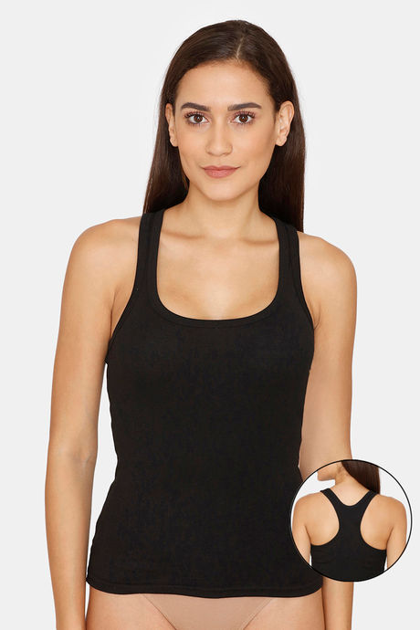 Buy Lady Lyka Cotton Camisole - Black at Rs.299 online