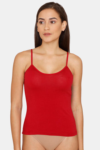 Buy Lady Lyka Cotton Camisole - Red