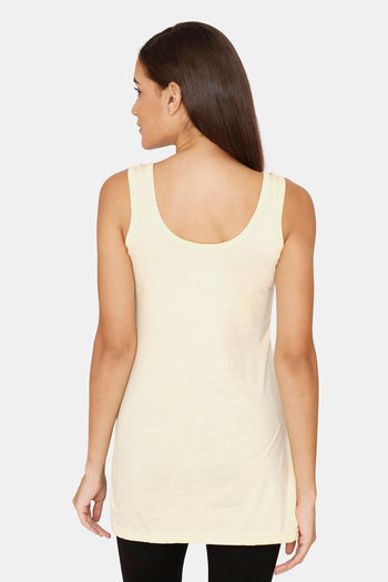 Zivame Knit Cotton Camisole - White