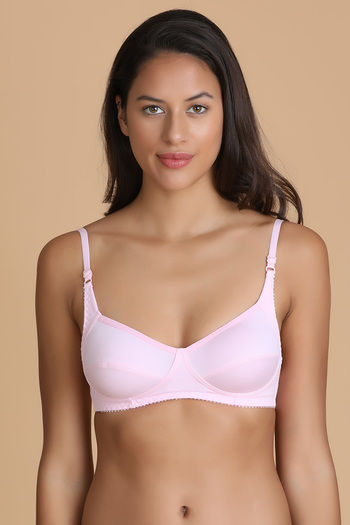 Buy Lovable Single Layered Wirefree Bra- Baby Pink at Rs.360 online