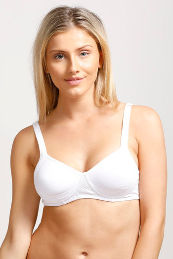 Buy Lovable Double Layered Side Shaping Wirefree Bra- White