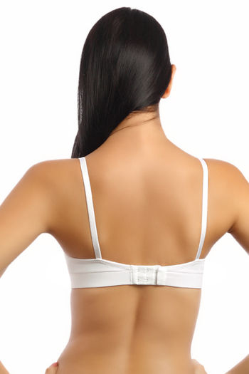 Lovable Seamless Wide Underband Wirefree Bra- White