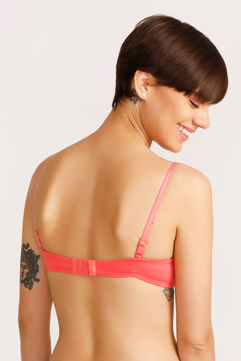 Buy Lovable Seamless Wirefree Multiway T-Shirt Bra- Coral Pink at Rs.415  online