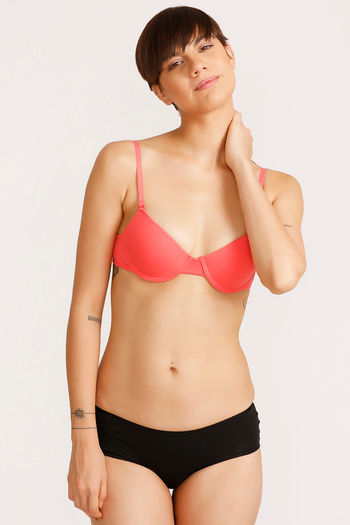 Buy Lovable Seamless Wirefree Multiway T-Shirt Bra- Coral Pink at Rs.415  online