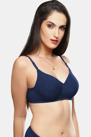 Buy Lovable Cotton Soft Triangular Support Wirefree Bra- Skin at