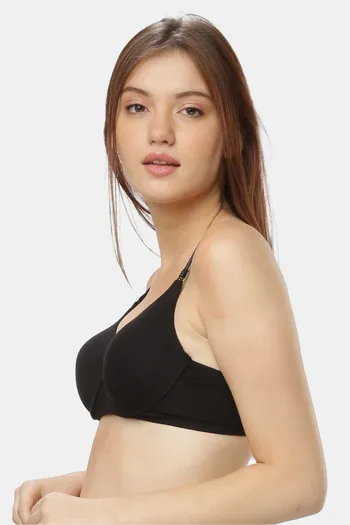 Buy Lovable Padded Wired Full Coverage Push-Up Bra - Black at Rs