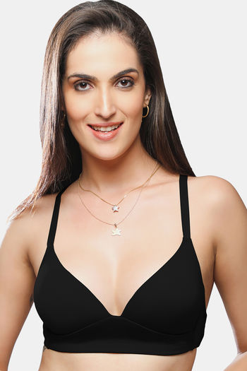 Lovable Padded Wirefree Ultra Smooth Super Support Bra - Black