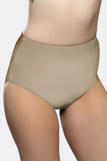 Leonisa High Waisted Seamless Comfy Thong Panty - Firm Tummy Control Womens  Underwear