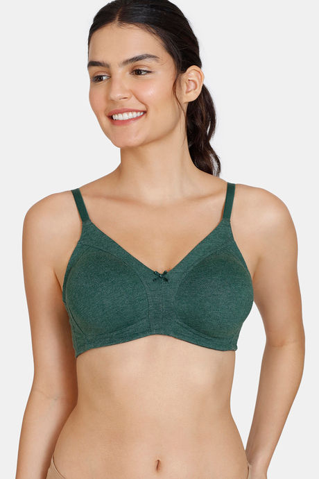 Buy Zivame Essentials Double Layered Non Wired Full Coverage T-Shirt Bra -  Botanical Garden at Rs.559 online