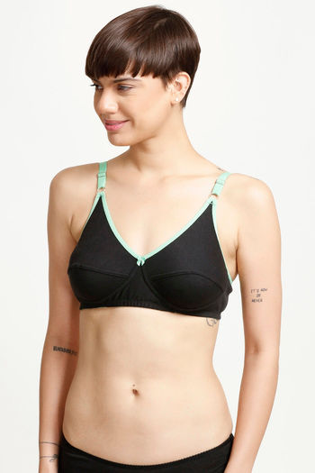 Zivame All Day Comfort Full Coverage Contour Cup Bra - Black