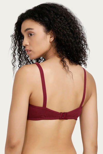 Buy Rosaline Essentials Single Layered Non Wired Full Coverage Bra