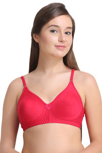 Buy LeadingLady Double Layered Invisible Bra Line Wirefree T- Shirt Bra - Magenta