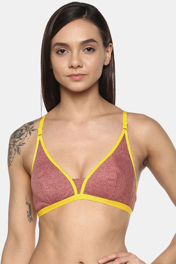 Buy Leading Lady Double Layered Wirefree T-Shirt Bra - Red