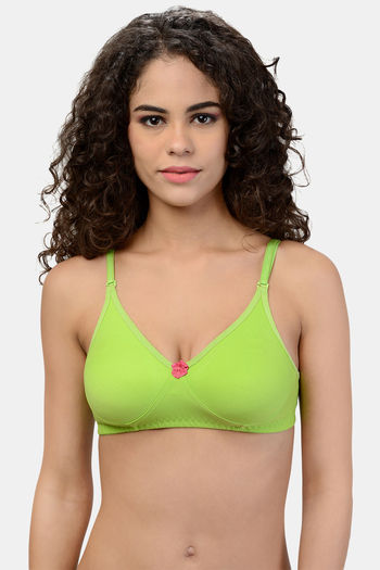 Buy Leading Lady Double Layered Wirefree Convertible T-Shirt Bra - Parrot  Green at Rs.500 online