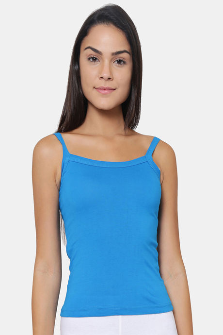 Buy Zivame Girls Knit Cotton Camisole - Blue Depth at Rs.349 online