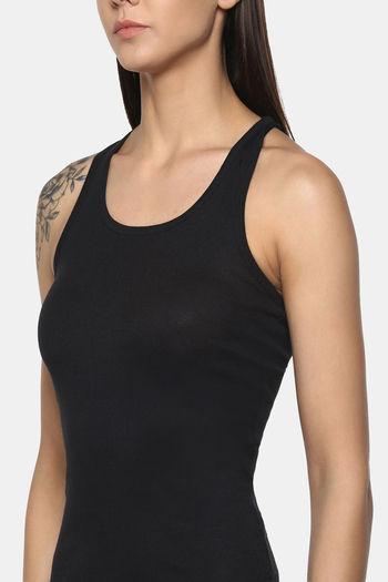 Buy Zivame Knit Cotton Camisole - Black at Rs.262 online