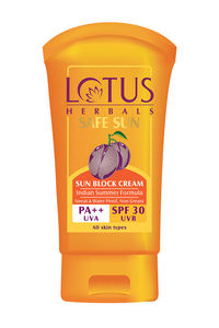 Buy Lotus Herbals Safe Sun Sun Block Cream Pa++ Spf-30  (50 g)