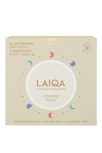 Buy LAIQA Premium Sanitary Pads Combo Pack (Day Pads 10's + Night Pads 5's)