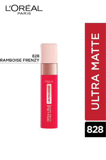 L #x27;Oréal Paris Infallible Ultra Matte Liquid Lipstick, Les Macarons, 828 Franboise Frenzy 5 G