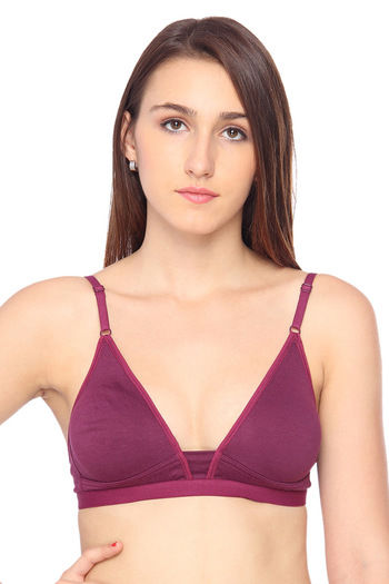 Lovable Double Layered Medium Coverage Wirefree Bra - Wine