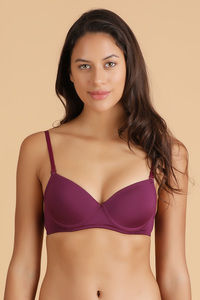 Buy Lovable Thickly Padded Full Coverage Wired Bra- Wine
