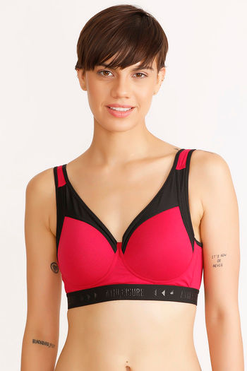 Lovable High Impact Sports Bra Fuschia Pink