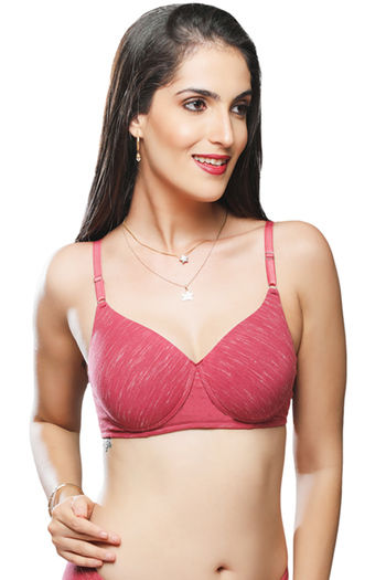 Buy Zivame Rosaline Everyday Padded Non Wired 3-4th Coverage T-Shirt Bra -Â  Fjord - Blue online