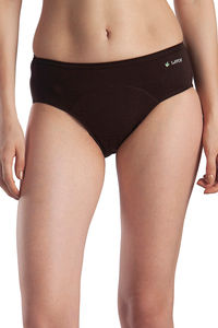 Buy Lavos High Rise No Stain Period Hipster Brief - Brown