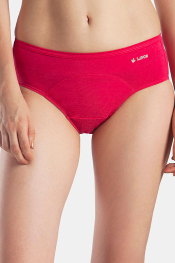 Buy Lavos High Rise No Stain Period Hipster Brief - Pink
