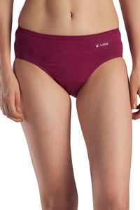 Buy Lavos High Rise No Stain Period Hipster Brief - Purple