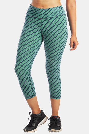 Beihxwe Casual Women Pants Tropical Print Two Pieces High Waist Leggings Yoga Suit+Sports Crop Tank Top 