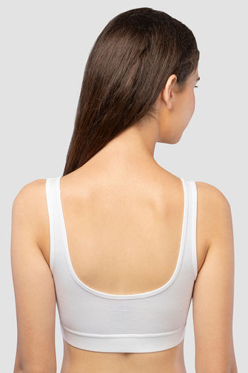 Organic Cotton & Bamboo Medium Impact Sports Bra - Skin sports bra