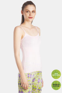 Buy Lavos Organic Cotton & Bamboo Strappy Tank Camisole - Light Pink