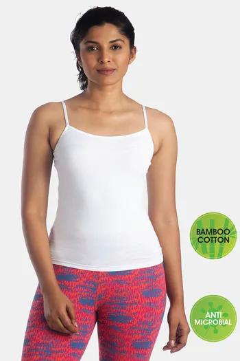 Buy Lavos Organic Cotton & Bamboo Strappy Tank Camisole - White