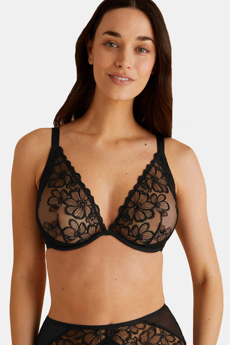 Marks & Spencer Lightly Lined Wired Full Coverage T-Shirt Bra - Black