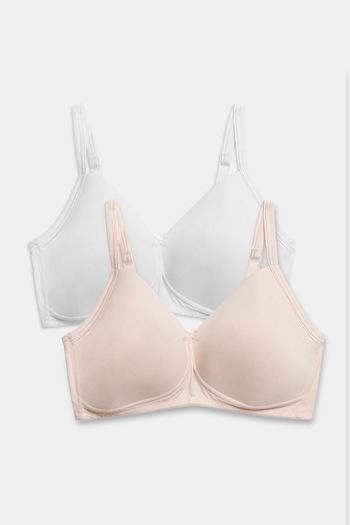 Buy Marks & Spencer Single Layered Non Wired Full Coverage Cami Bra - Assorted