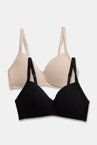 TRIUMPH-122I483 Invisible Wired Half Cup Padded Detachable Multioptional  Transparent Backless Party Bra