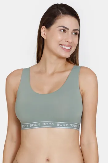 Buy Marks & Spencer Padded Non Wired Full Coverage Cami Bra - Dusty Green