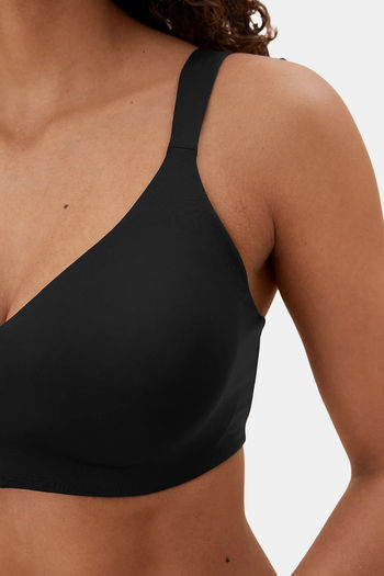 Marks & Spencer Double Layered Wired Medium Coverage T-Shirt Bra - Black