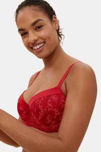 Buy Marks & Spencer Padded Wired Full Coverage Push-Up Bra -Redcurrant